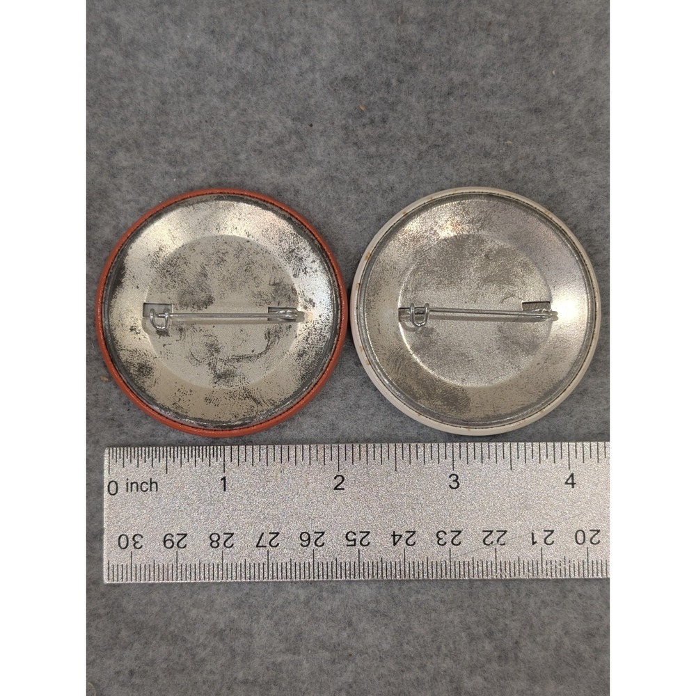 Auburn National Engineers Week 83 84‎ Orange Blue Pin Buttons Lot Set Pinback - Picture 2 of 2